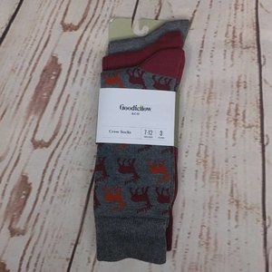 Goodfellow & Co Crew Socks - 3 pair 409f